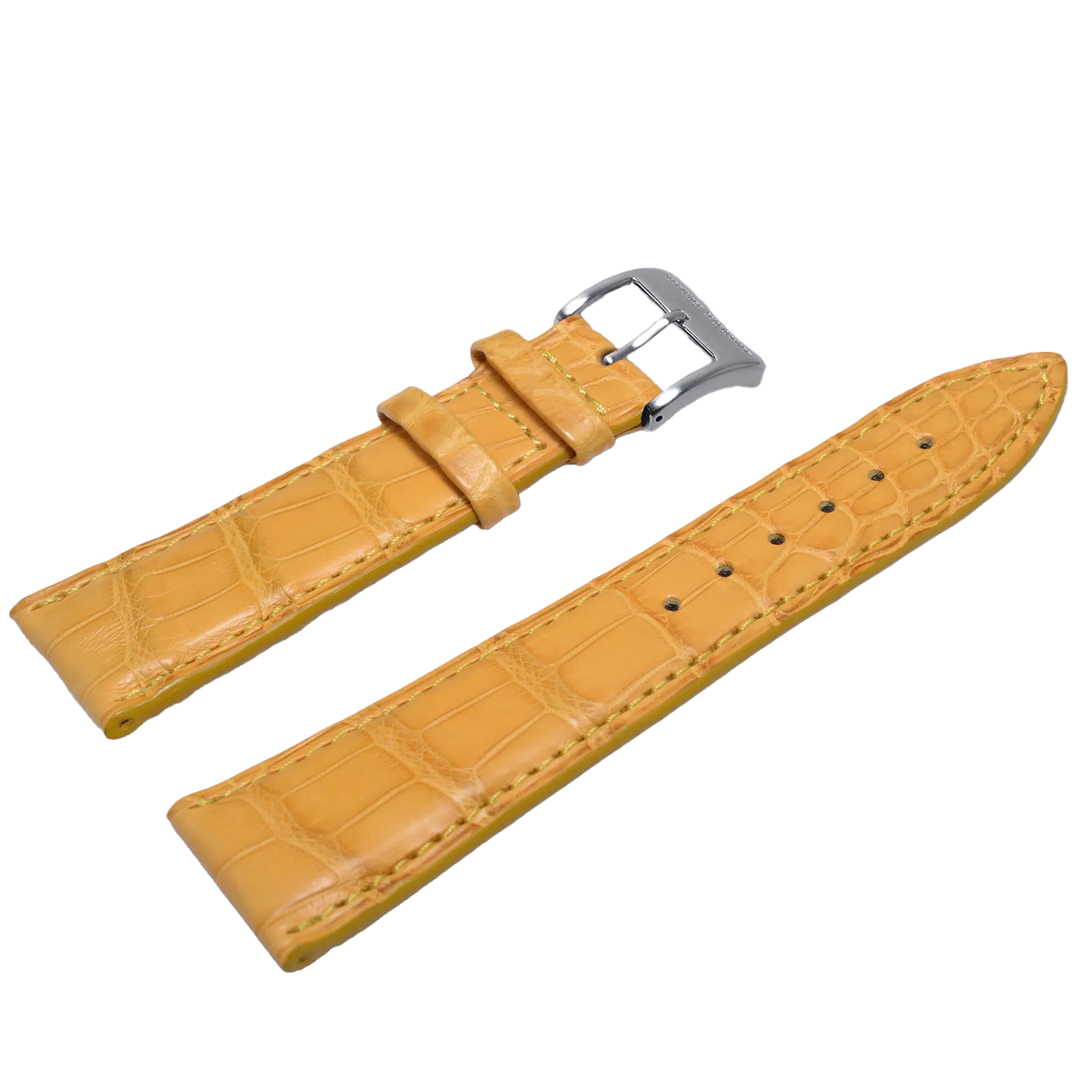 Alexander Shorokhoff kožený remienok z pravej kože aligátora - žltý