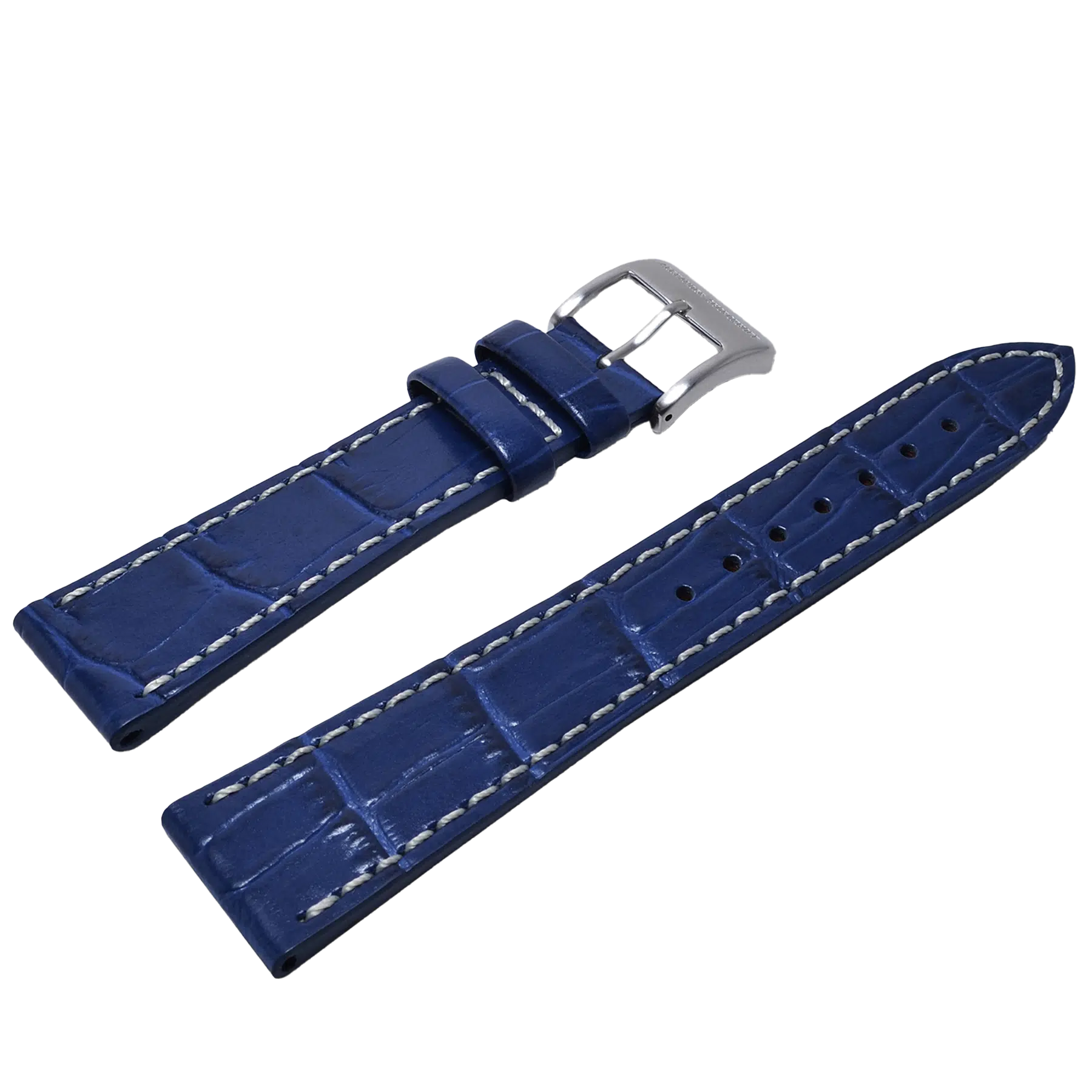 Alexander Shorokhoff kožený remienok z teľacej kože - modrý