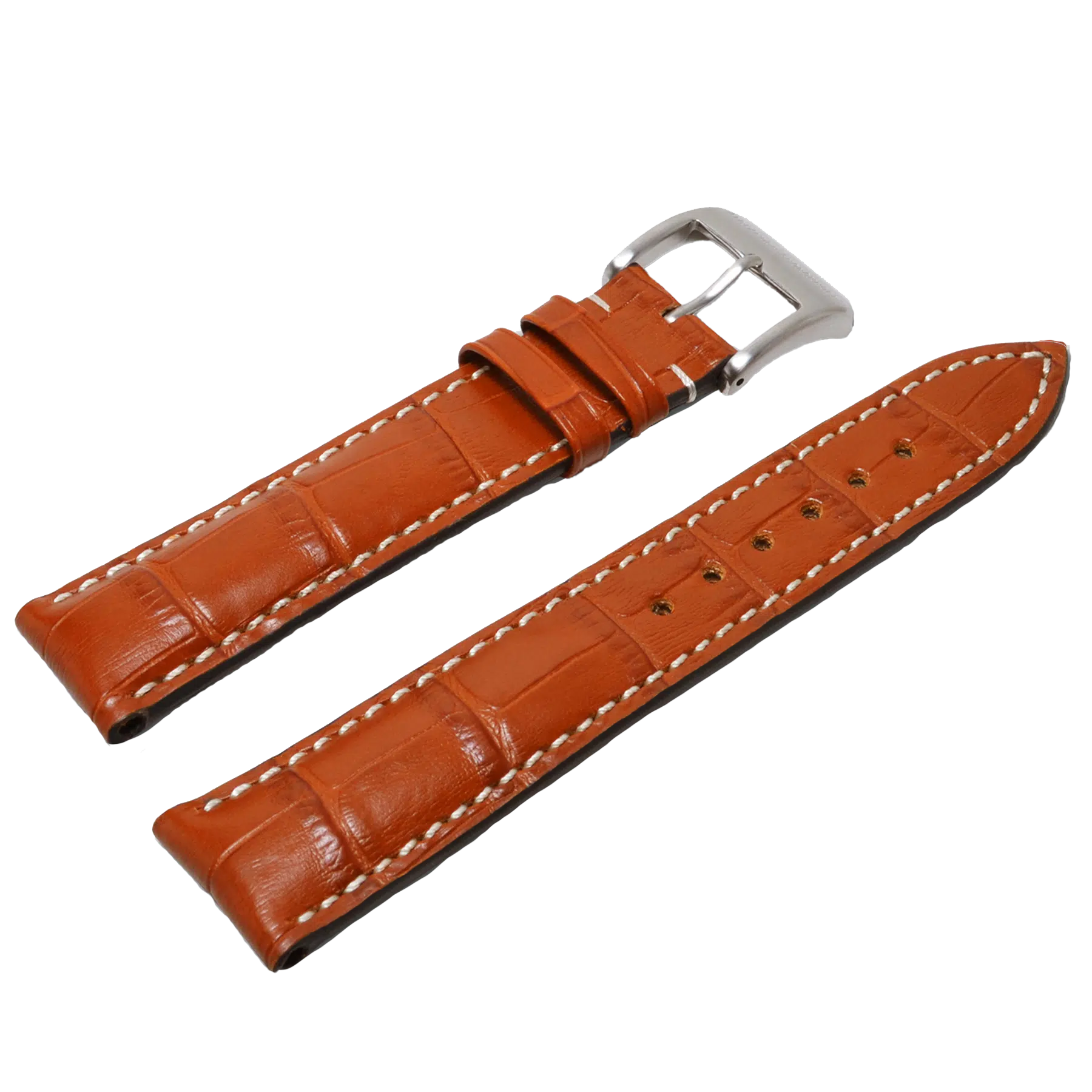 Alexander Shorokhoff kožený remienok z teľacej kože -  v koňakovej farbe