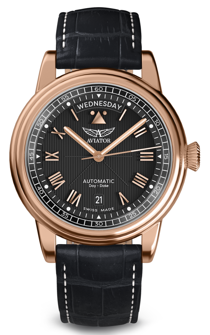 AVIATOR SWISS Douglas day-date 41 V.3.35.2.275.4 watch