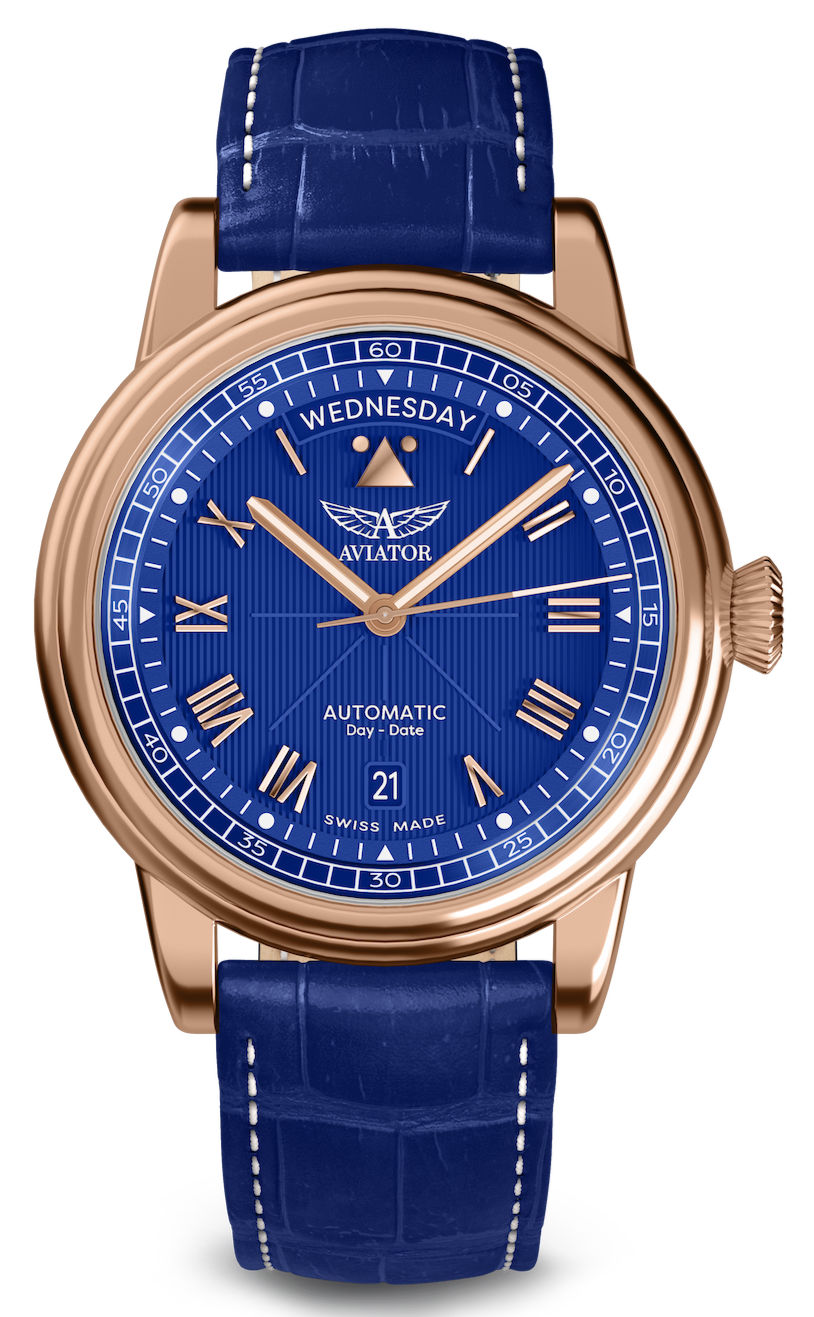 AVIATOR SWISS Douglas day-date 41 V.3.35.2.277.4 watch