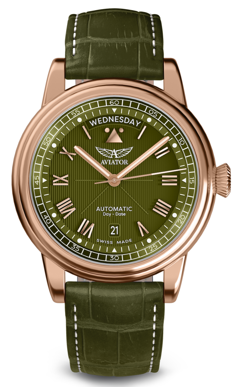 AVIATOR SWISS Douglas day-date 41 V.3.35.2.279.4 watch