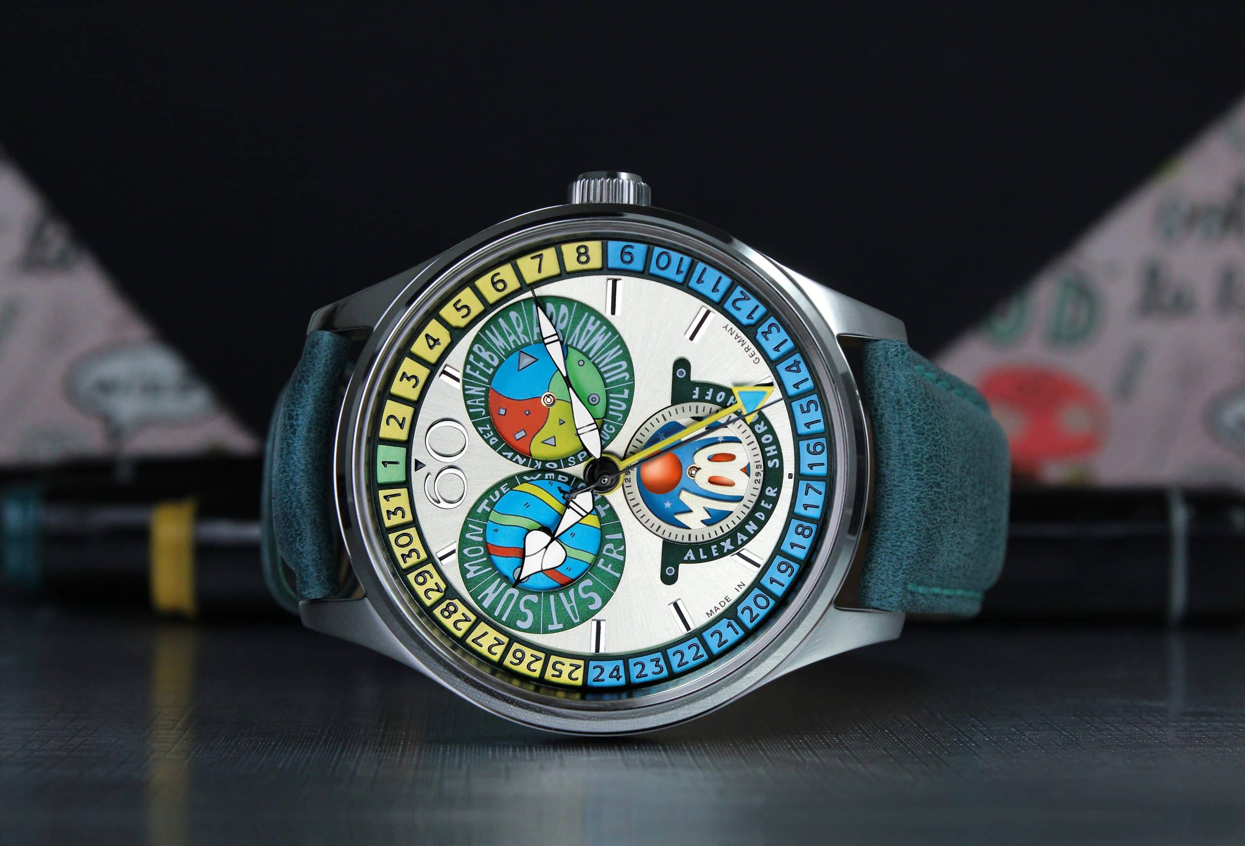 Hodinky Alexander Shorokhoff Full Calendar Cadamomo AS.VK-CDMM2