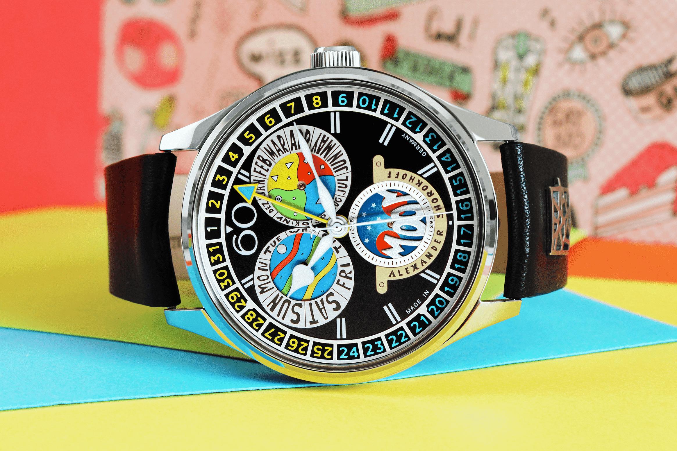 Hodinky Alexander Shorokhoff Full Calendar Cadamomo Black AS.VK-CDMM4