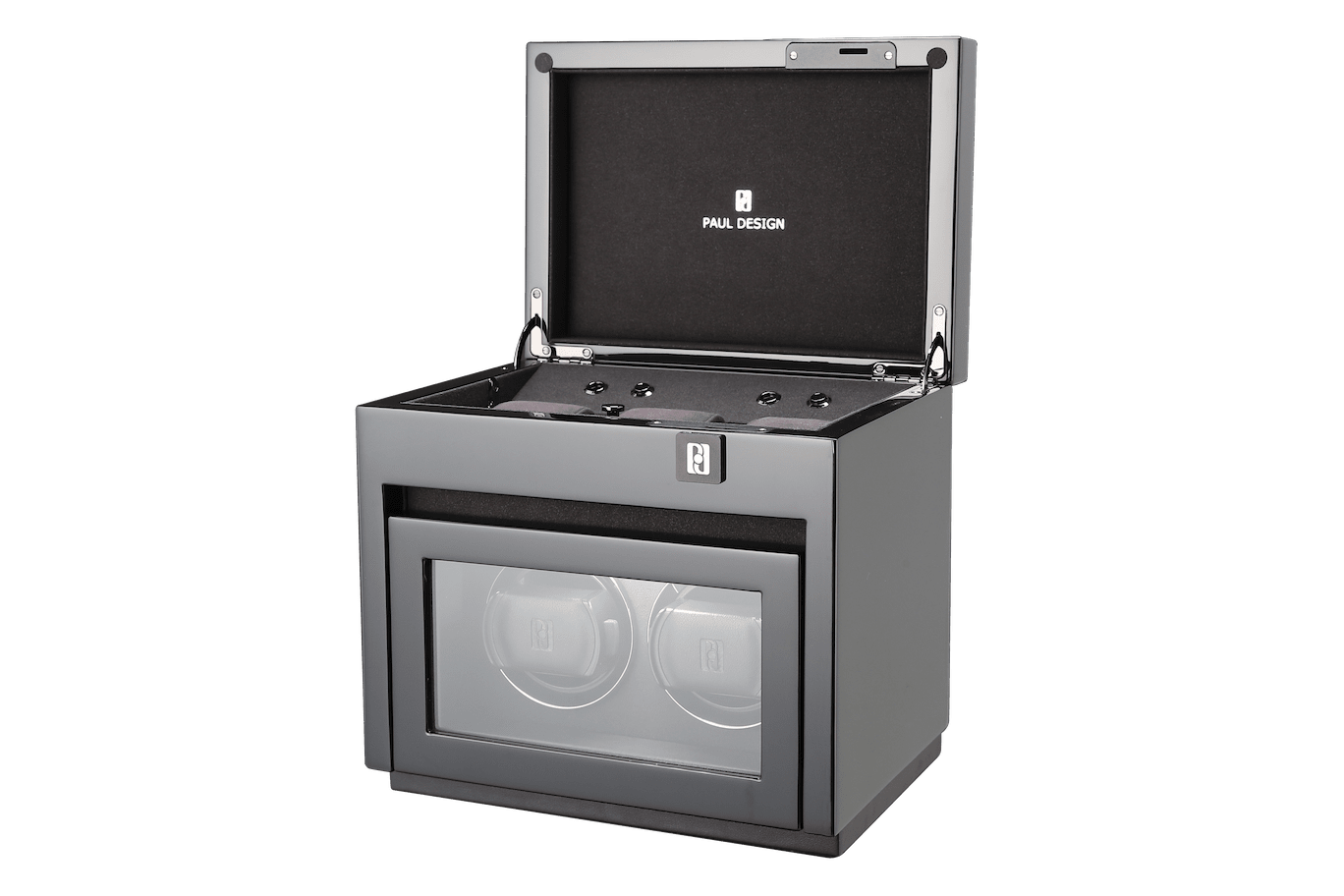 Paul design Gentlemen 2+3 - Winder for 2 watches + storage space