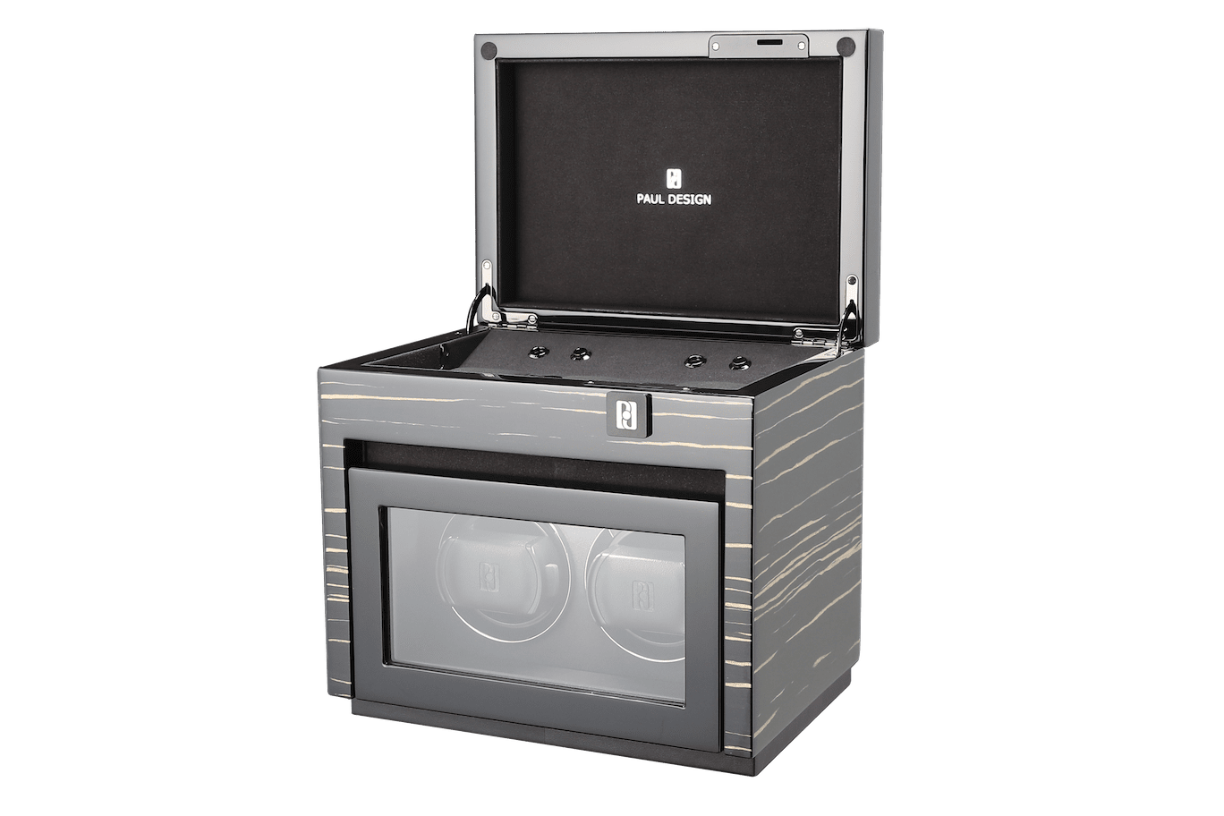 Paul design Gentlemen 2+3 - Winder for 2 watches + storage space