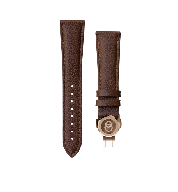 Körniges braunes Armband Beaubleu 20 x 16 mm