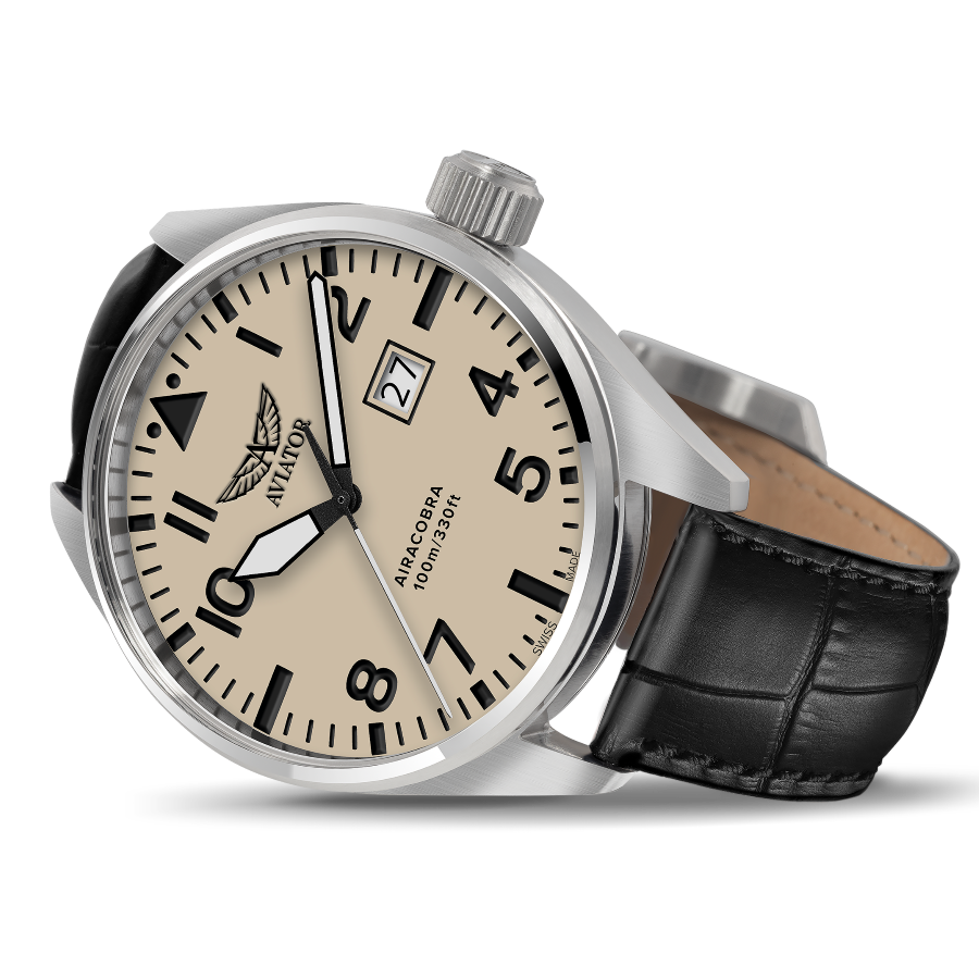 AVIATOR SWISS AIRACOBRA P42 V.1.22.0.190.4 watch