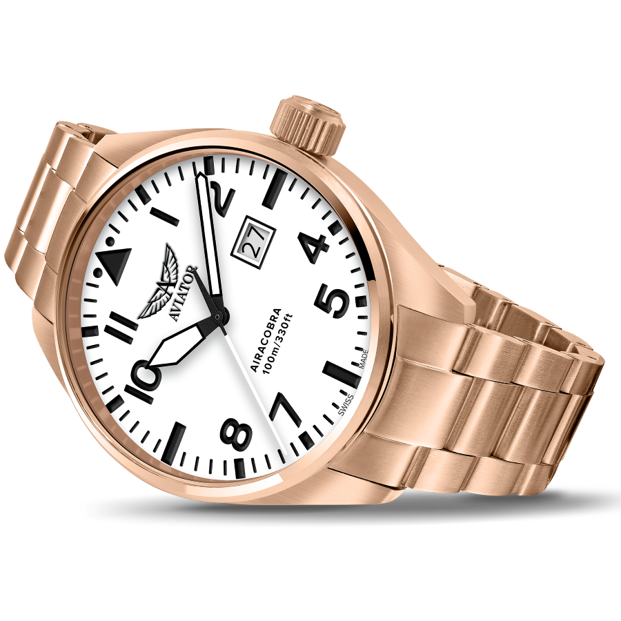 Hodinky AVIATOR SWISS AIRACOBRA P42 V.1.22.2.152.4