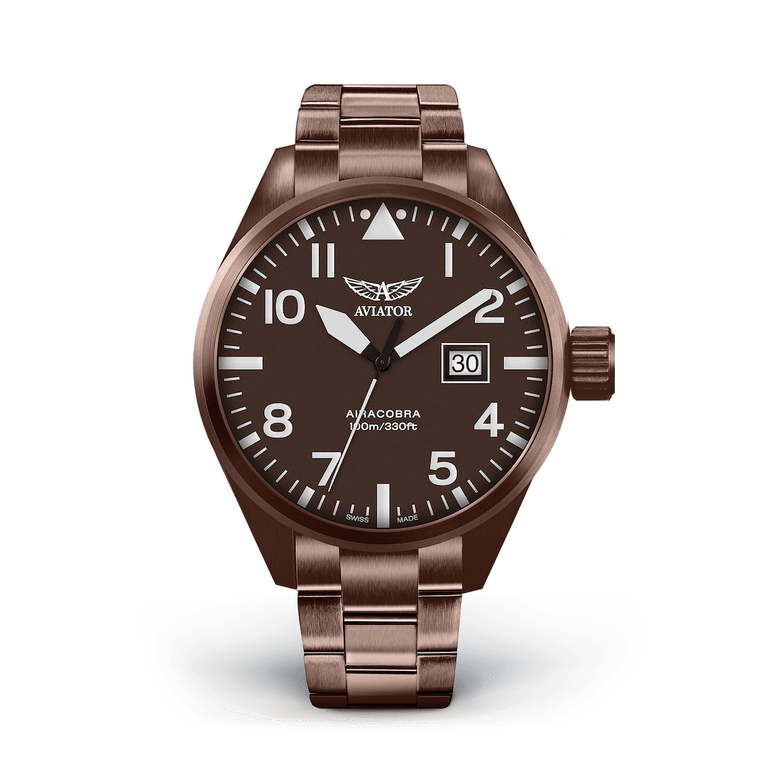 Hodinky AVIATOR SWISS AIRACOBRA P42 V.1.22.8.151.4