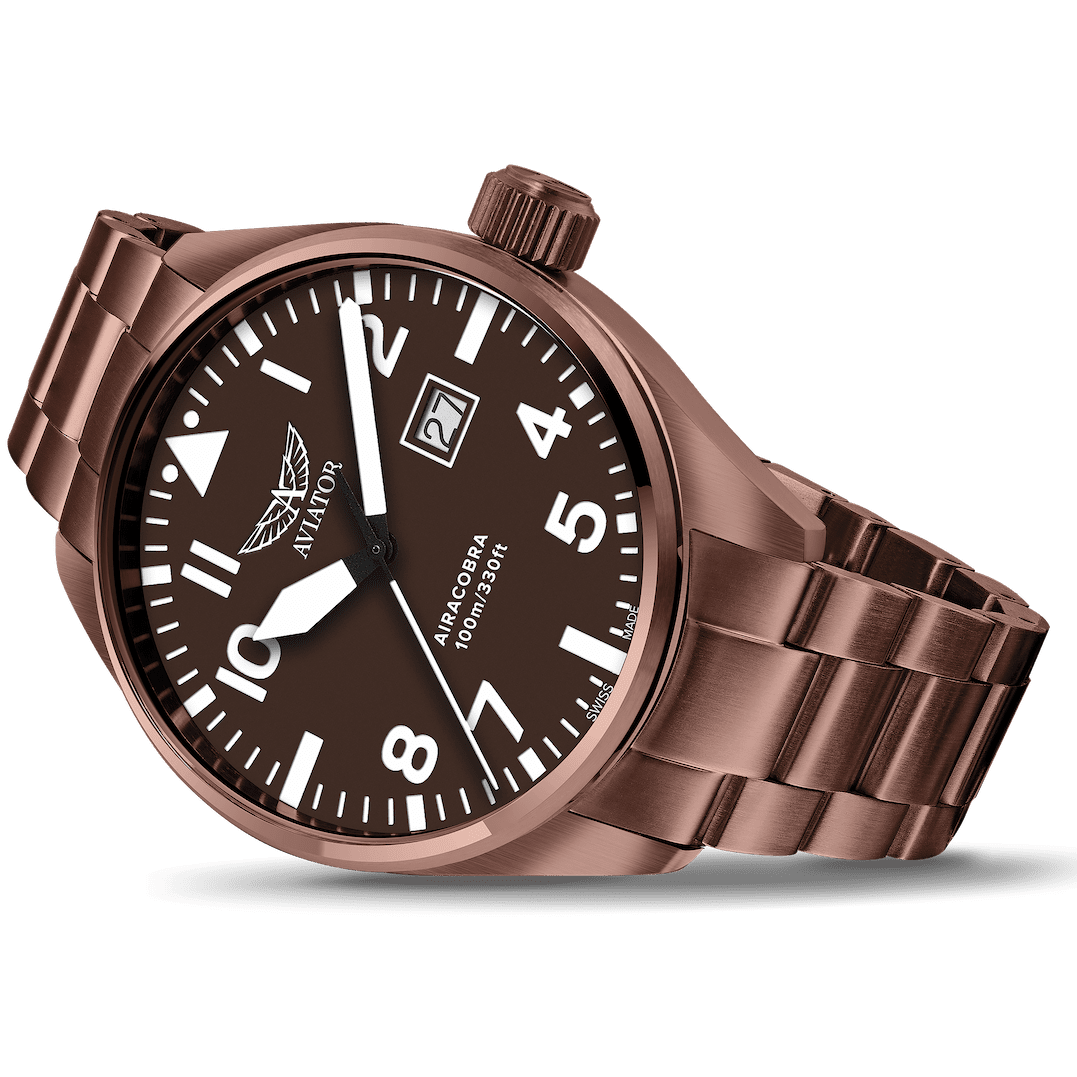 Hodinky AVIATOR SWISS AIRACOBRA P42 V.1.22.8.151.4
