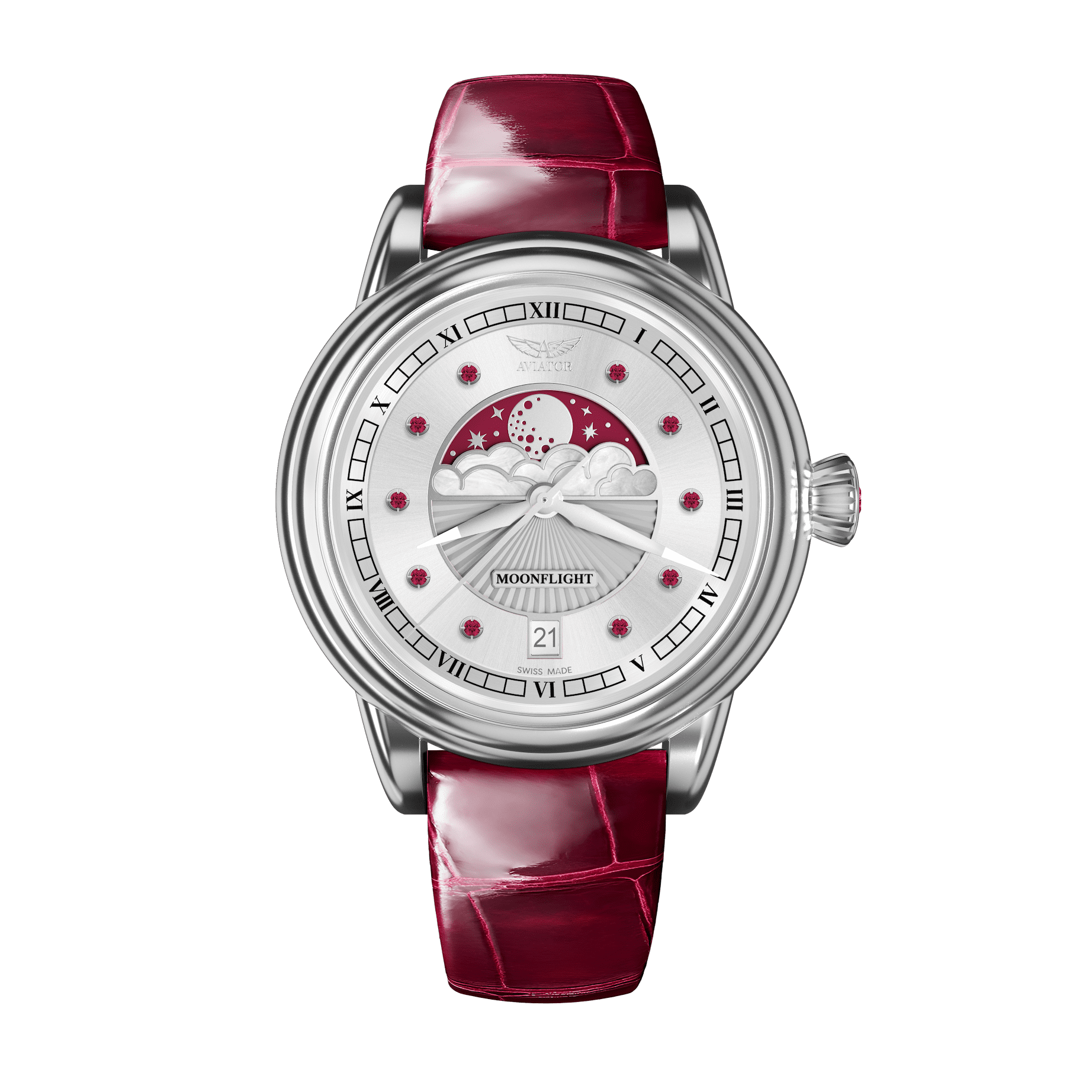 Aviator Swiss DOUGLAS MOONFLIGHT Watch V.1.33.0.419.4