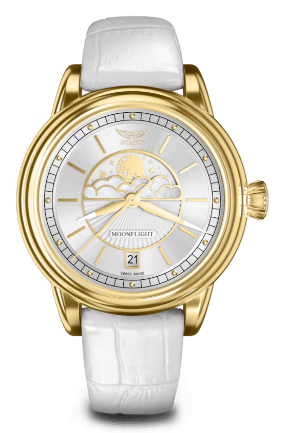AVIATOR SWISS DOUGLAS MOONFLIGHT WATCH V.1.33.1.343.4