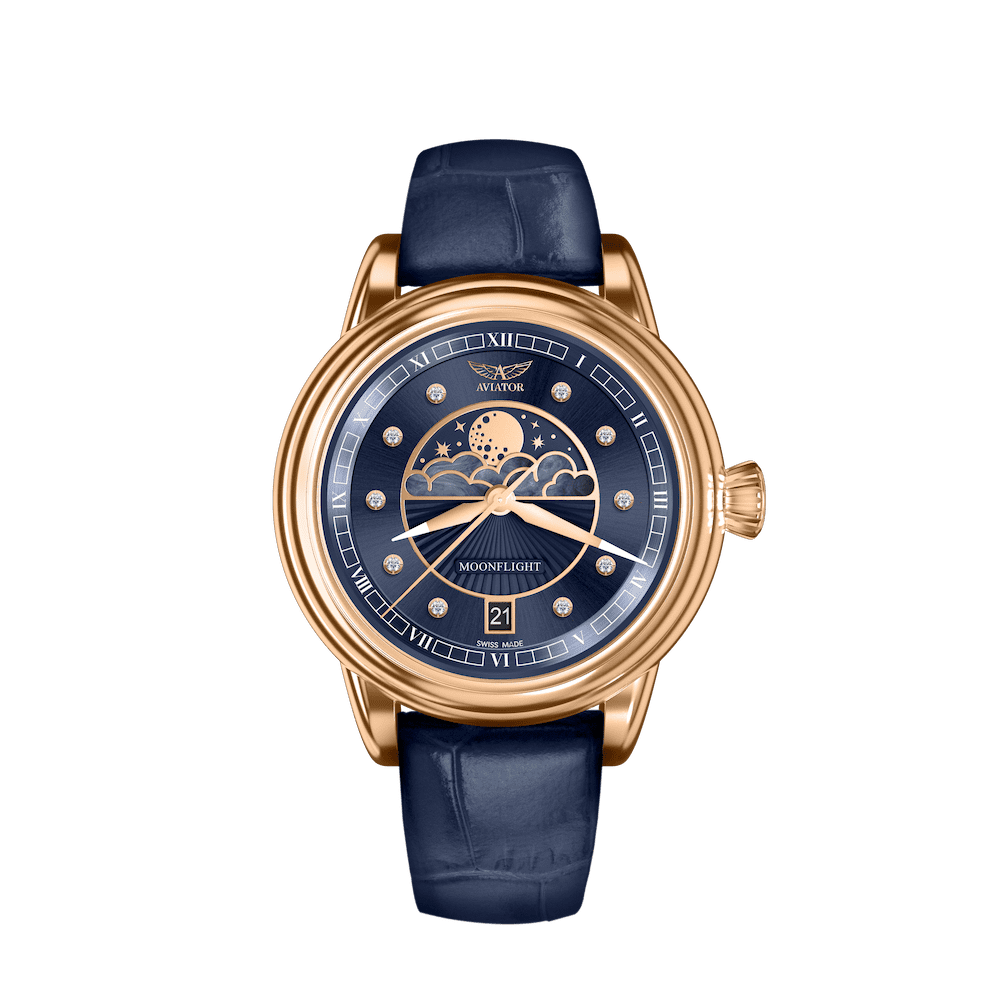 Aviator Swiss DOUGLAS MOONFLIGHT V.1.33.2.380.4 watch