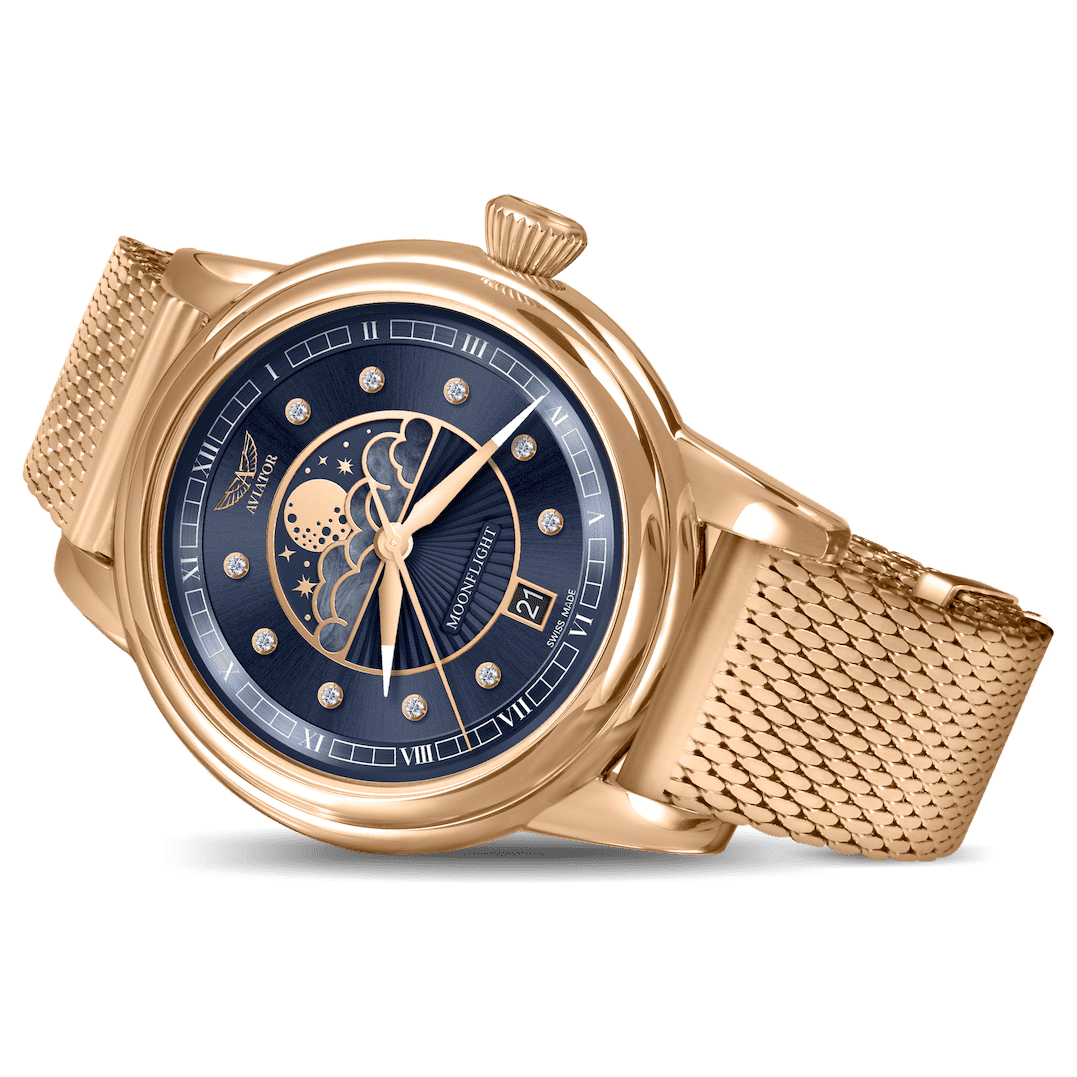 Hodinky Aviator Swiss DOUGLAS MOONFLIGHT V.1.33.2.380.4