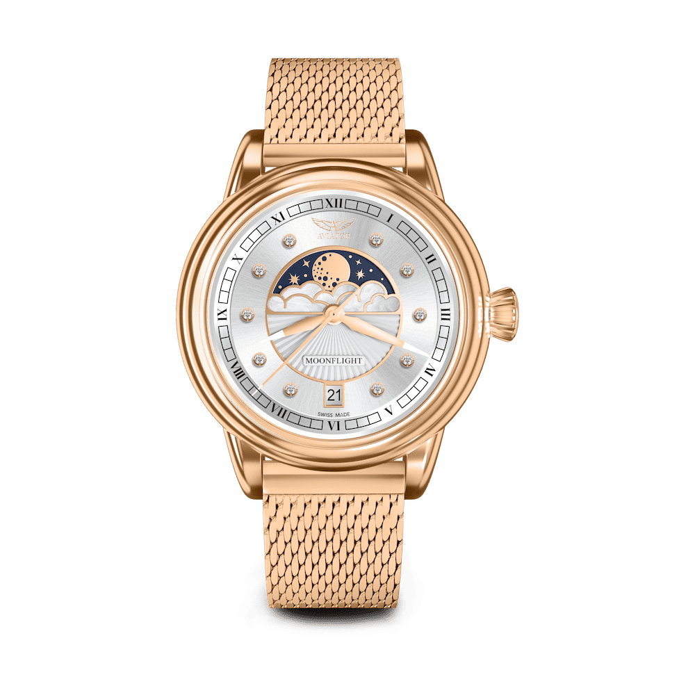 Aviator Swiss DOUGLAS MOONFLIGHT V.1.33.2.382.4 watch