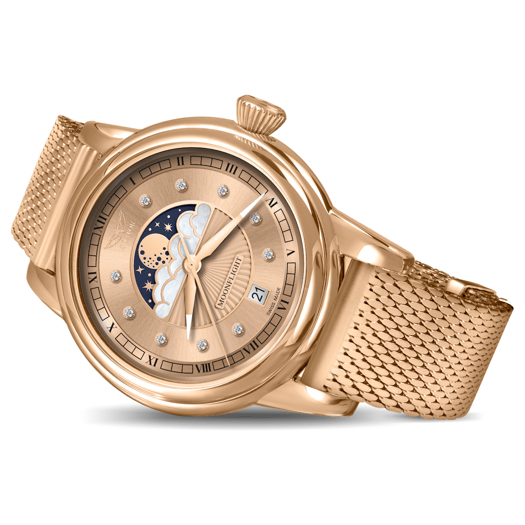 Hodinky Aviator Swiss DOUGLAS MOONFLIGHT V.1.33.2.383.4