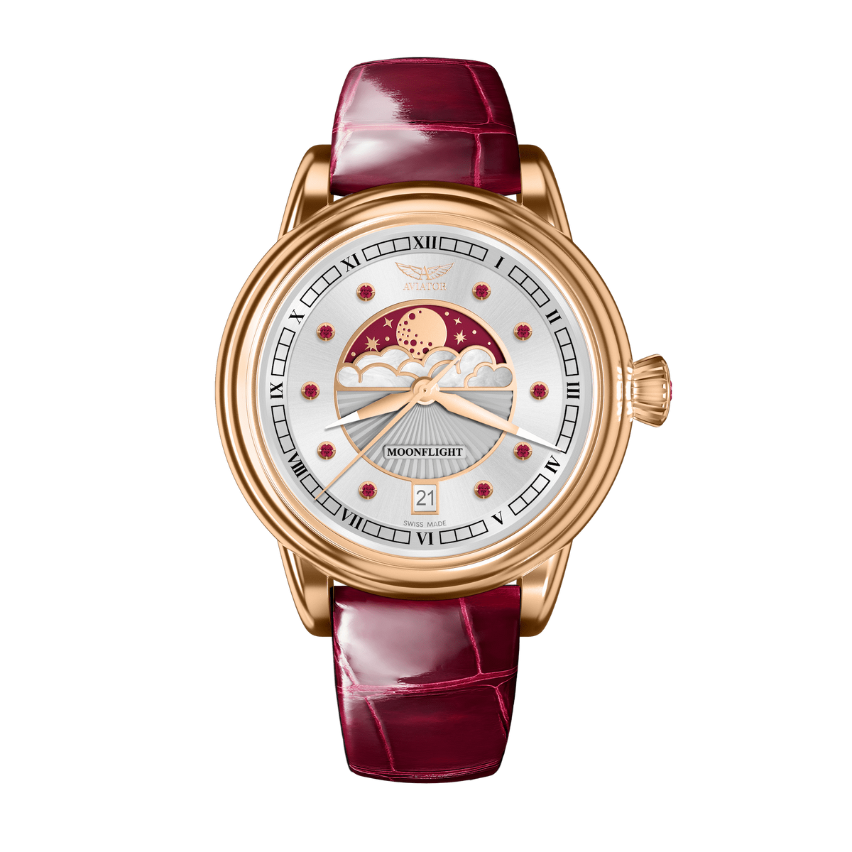 Aviator Swiss DOUGLAS MOONFLIGHT V.1.33.2.420.4 Watch