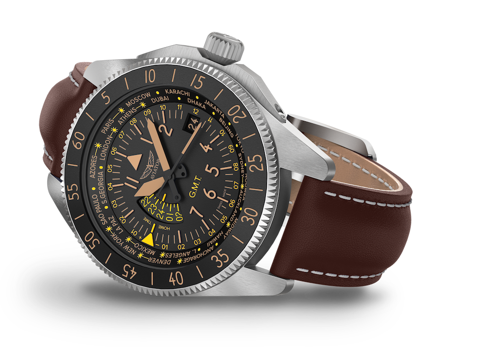 AVIATOR SWISS AIRACOBRA GMT V.1.37.0.303.4 watch