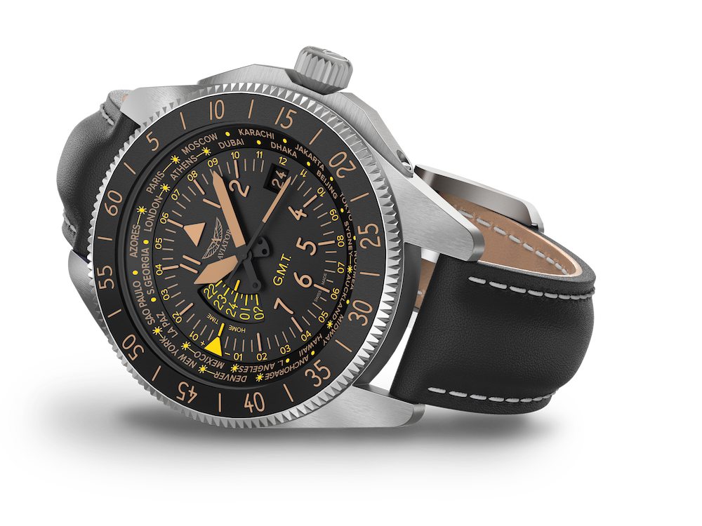 AVIATOR SWISS AIRACOBRA GMT V.1.37.0.303.4 watch