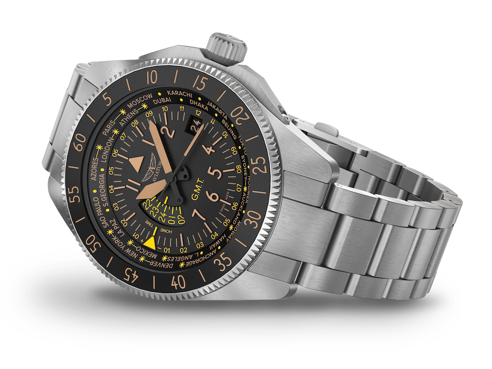 AVIATOR SWISS AIRACOBRA GMT V.1.37.0.303.4 watch