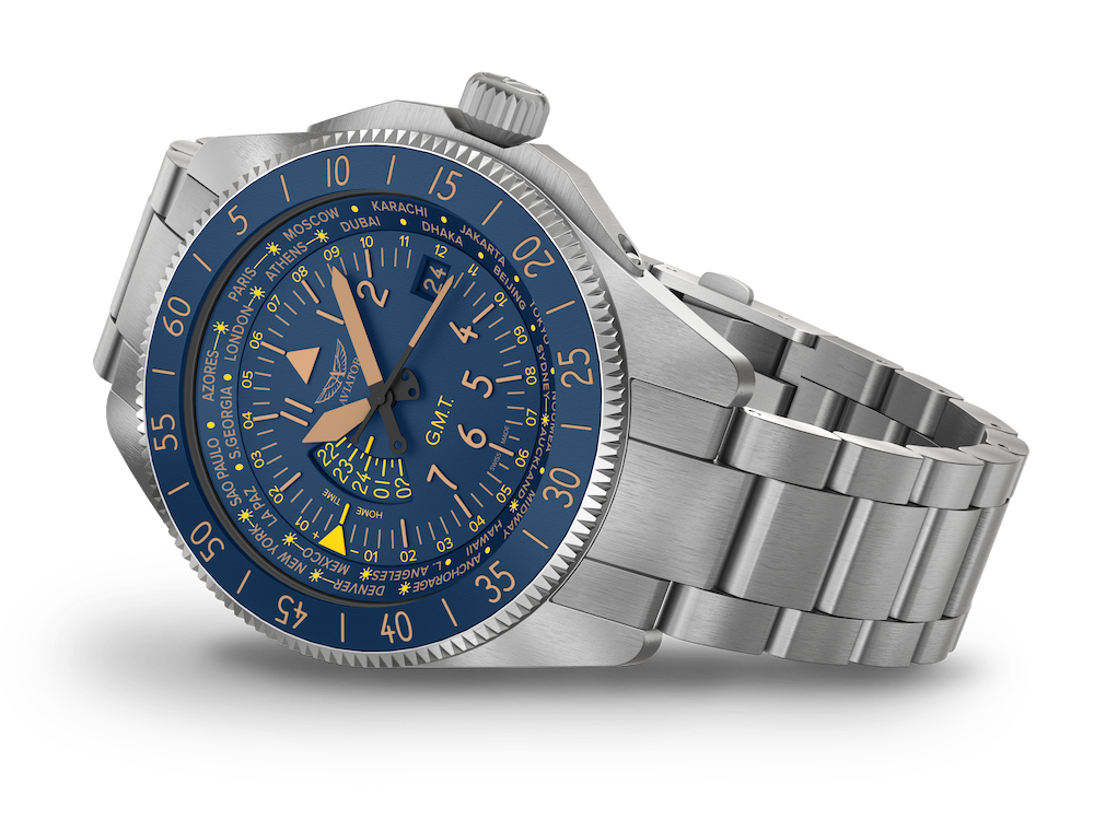 AVIATOR SWISS AIRACOBRA GMT V.1.37.0.304.4 watch