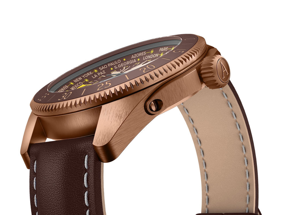 Hodinky AVIATOR SWISS AIRACOBRA GMT V.1.37.8.306.4