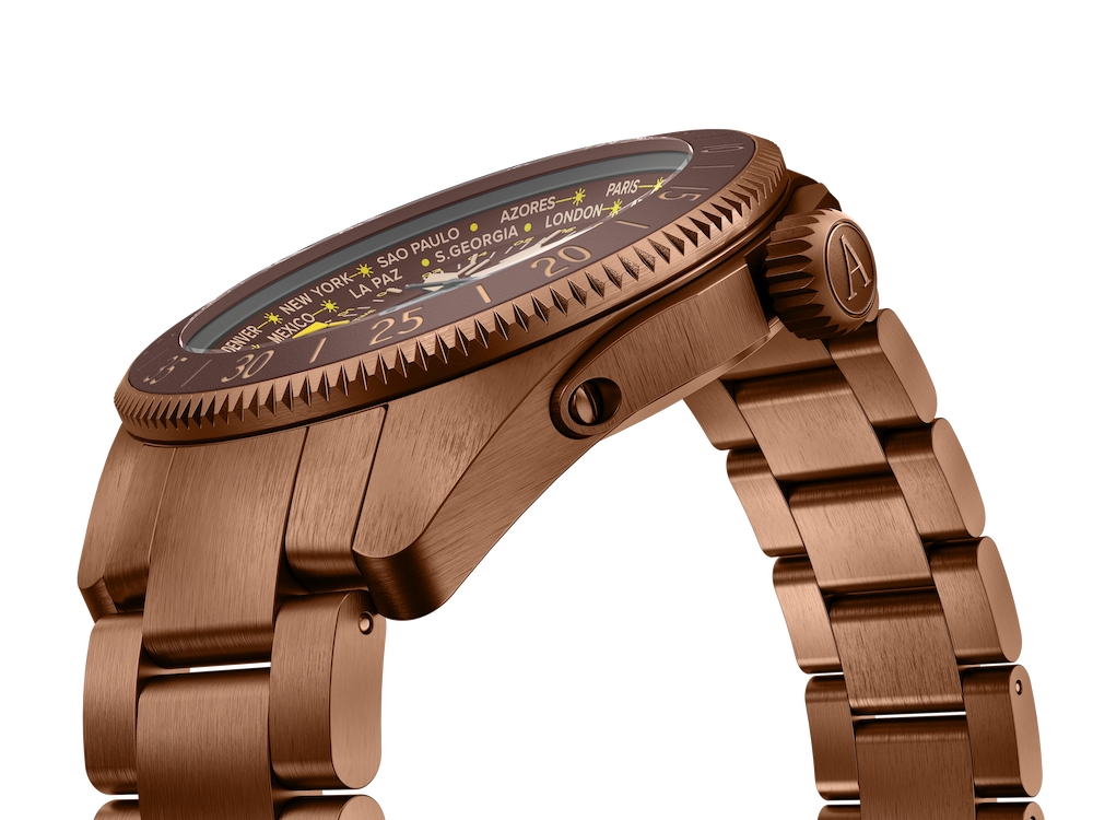 Hodinky AVIATOR SWISS AIRACOBRA GMT V.1.37.8.306.4