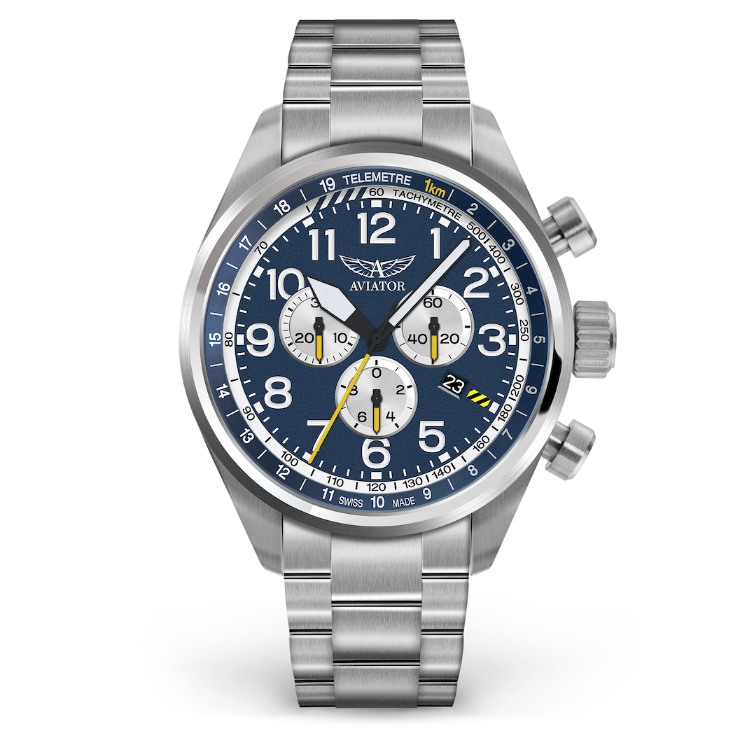 AVIATOR SWISS AIRACOBRA P45 CHRONO V.2.25.0.170.4 watch