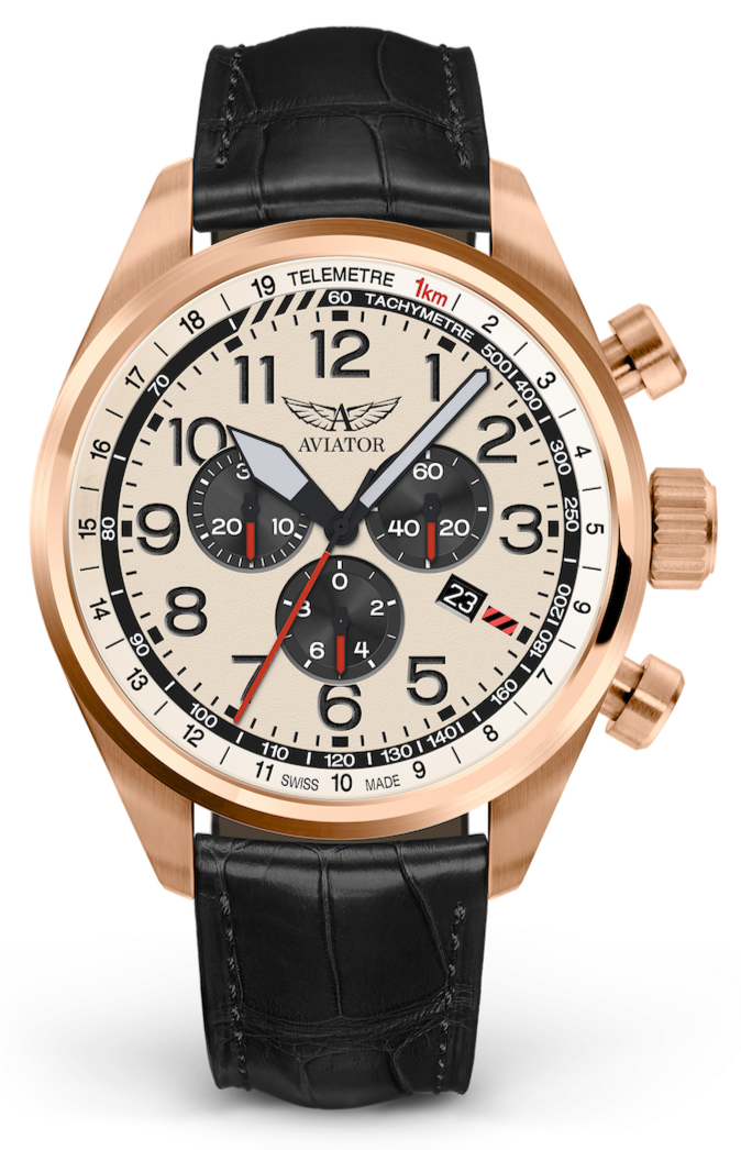 AVIATOR SWISS AIRACOBRA P45 CHRONO V.2.25.2.173.4 watch