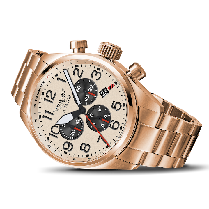 Hodinky AVIATOR SWISS AIRACOBRA P45 CHRONO V.2.25.2.173.4