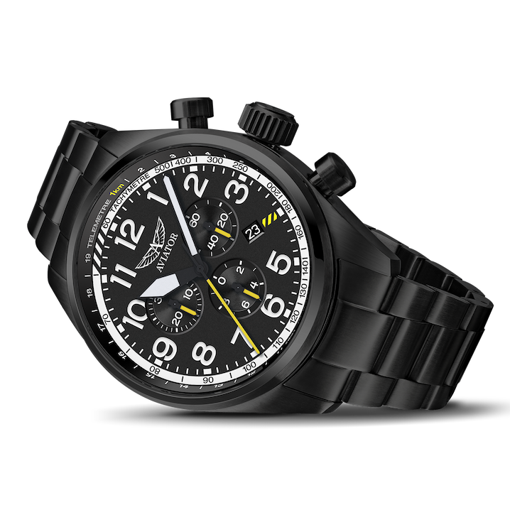 Hodinky AVIATOR SWISS AIRACOBRA P45 CHRONO V.2.25.5.169.4