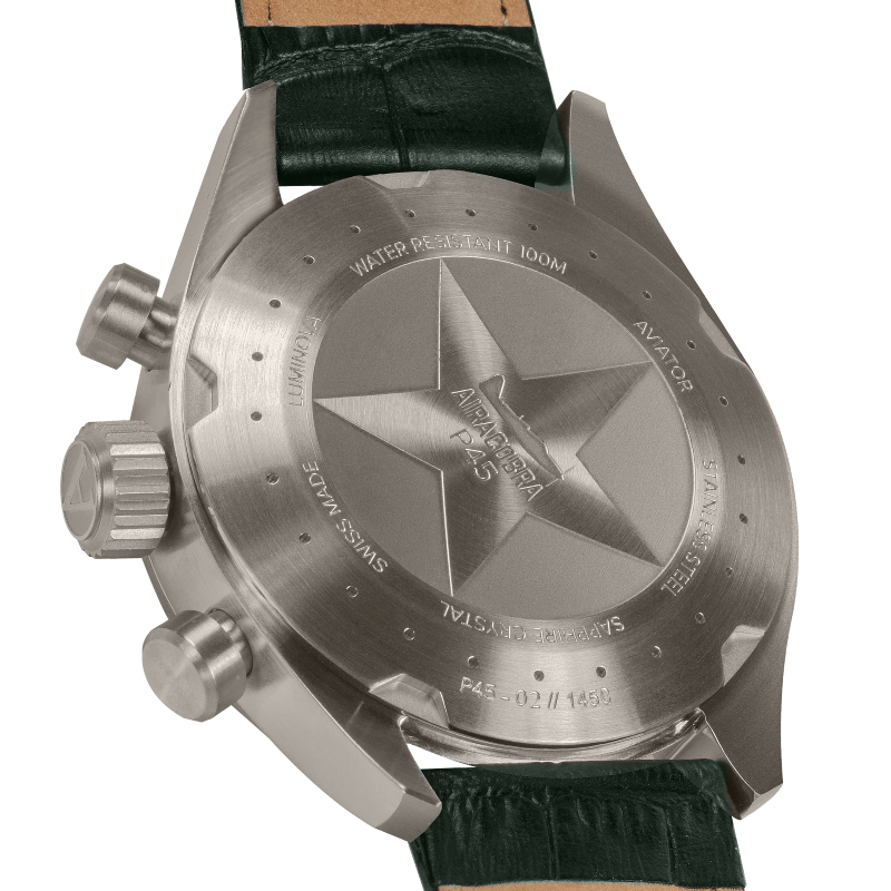 Hodinky AVIATOR SWISS AIRACOBRA P45 CHRONO V.2.25.7.171.4