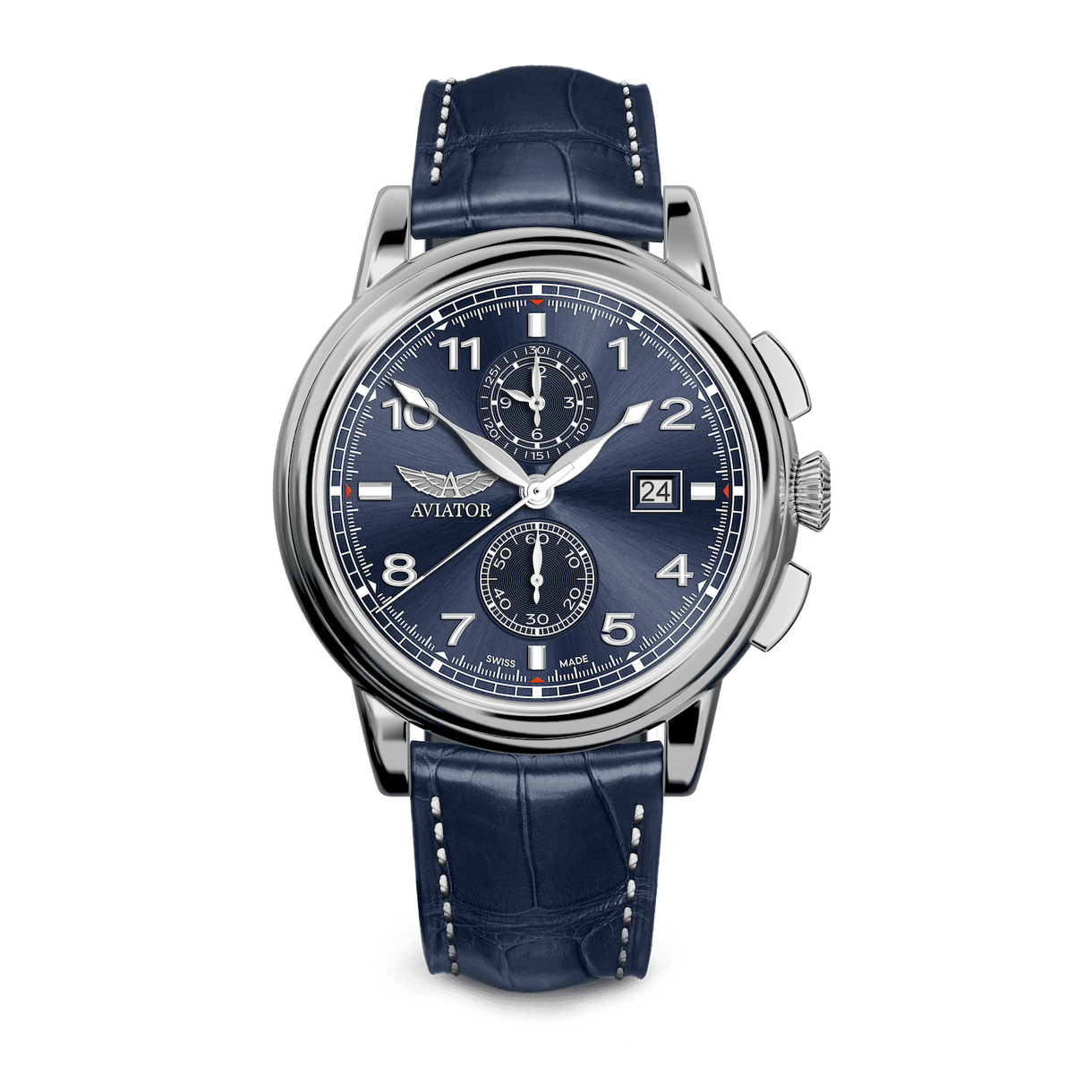 AVIATOR SWISS Douglas DC-3 Chronograph Watch V.2.45.0.407.4