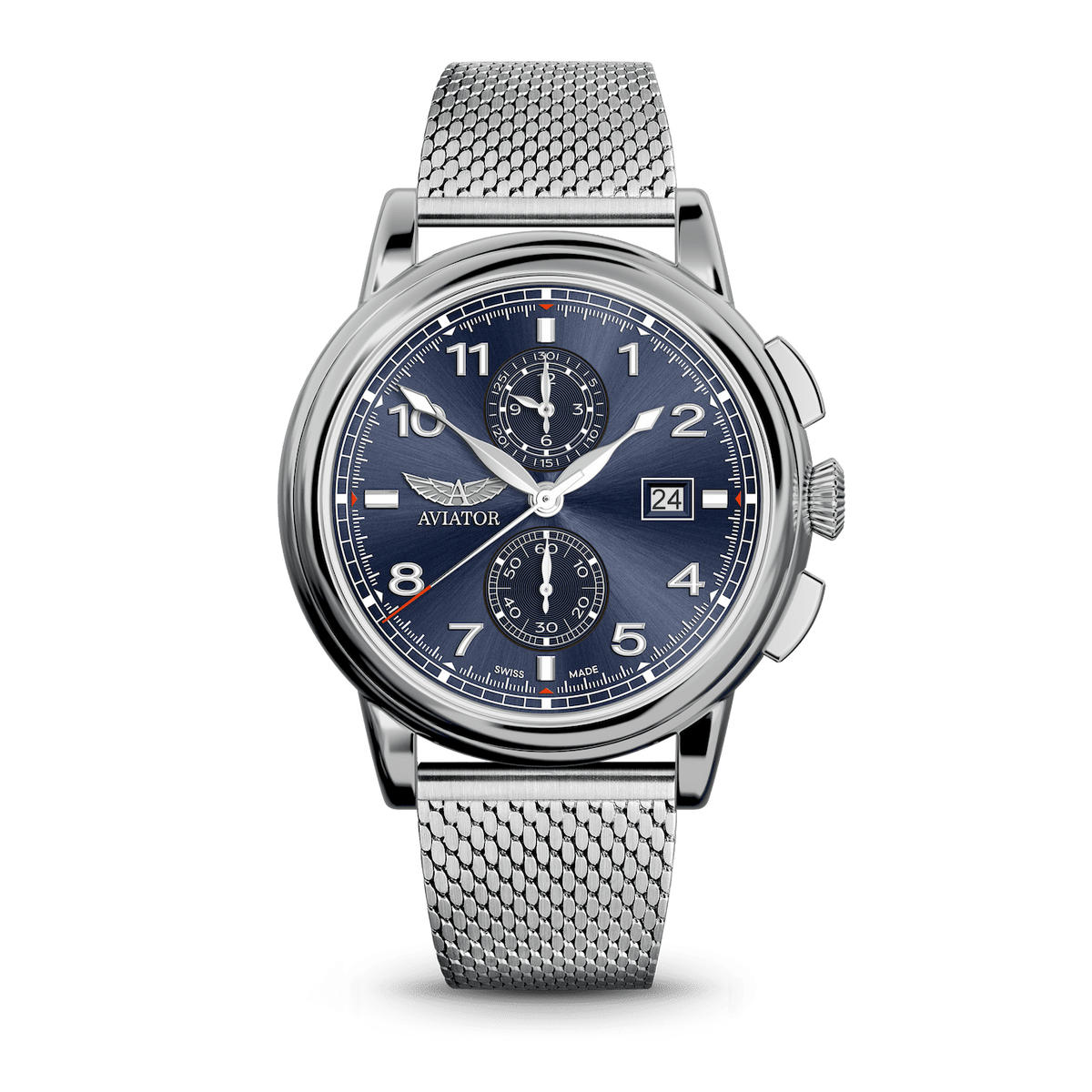 AVIATOR SWISS Douglas DC-3 Chronograph Watch V.2.45.0.407.4
