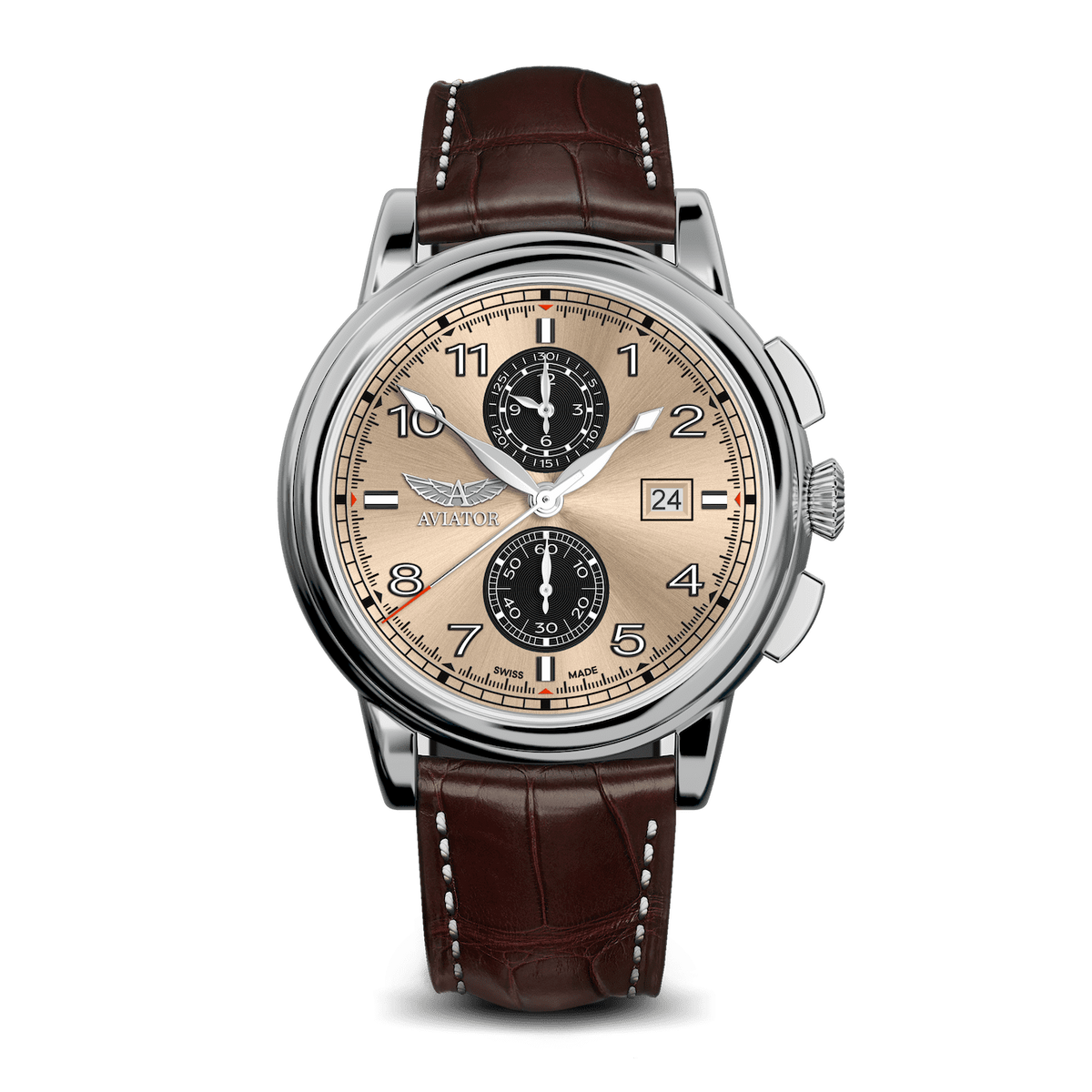 AVIATOR SWISS Douglas DC-3 Chronograph Watch V.2.45.0.409.4