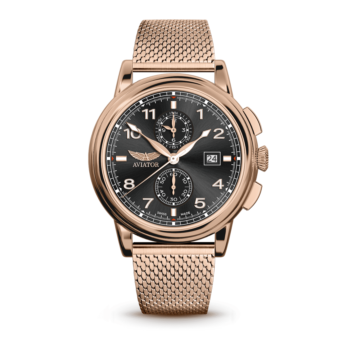 AVIATOR SWISS Douglas DC-3 Chronograph Watch V.2.45.2.406.4