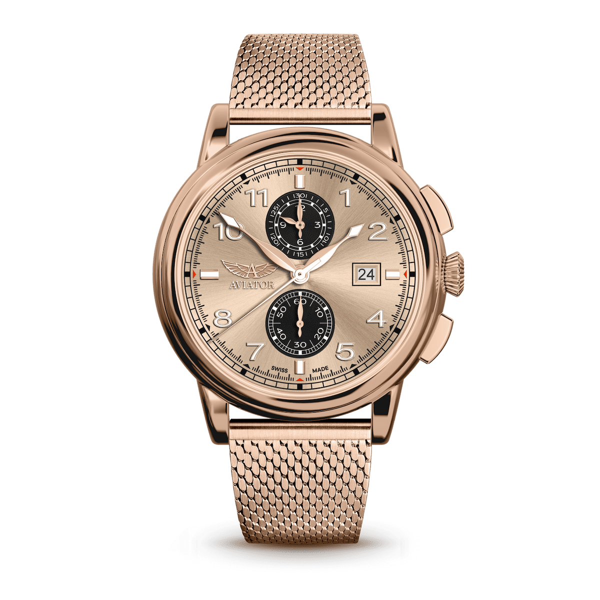 AVIATOR SWISS Douglas DC-3 Chronograph V.2.45.2.410.4 Watch