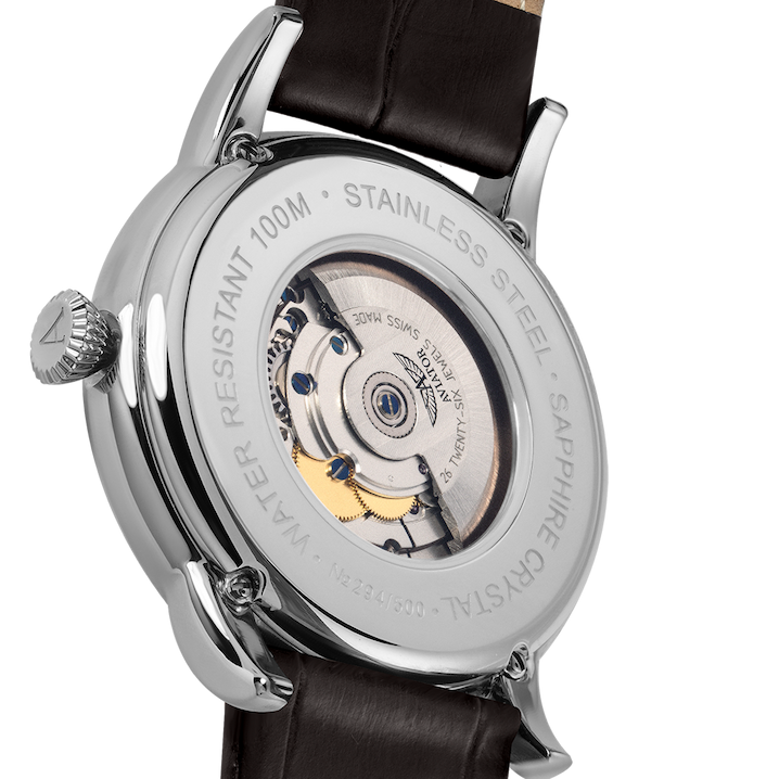 AVIATOR SWISS Douglas day-date watch V.3.20.0.141.4