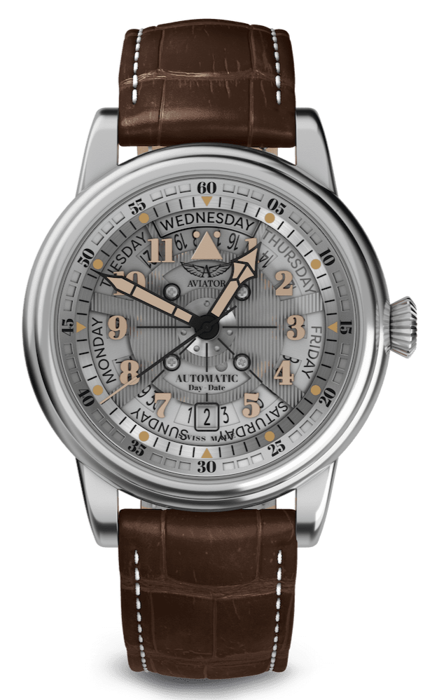 AVIATOR SWISS DOUGLAS DAY-DATE MECA-41 V.3.36.0.286.4 watch