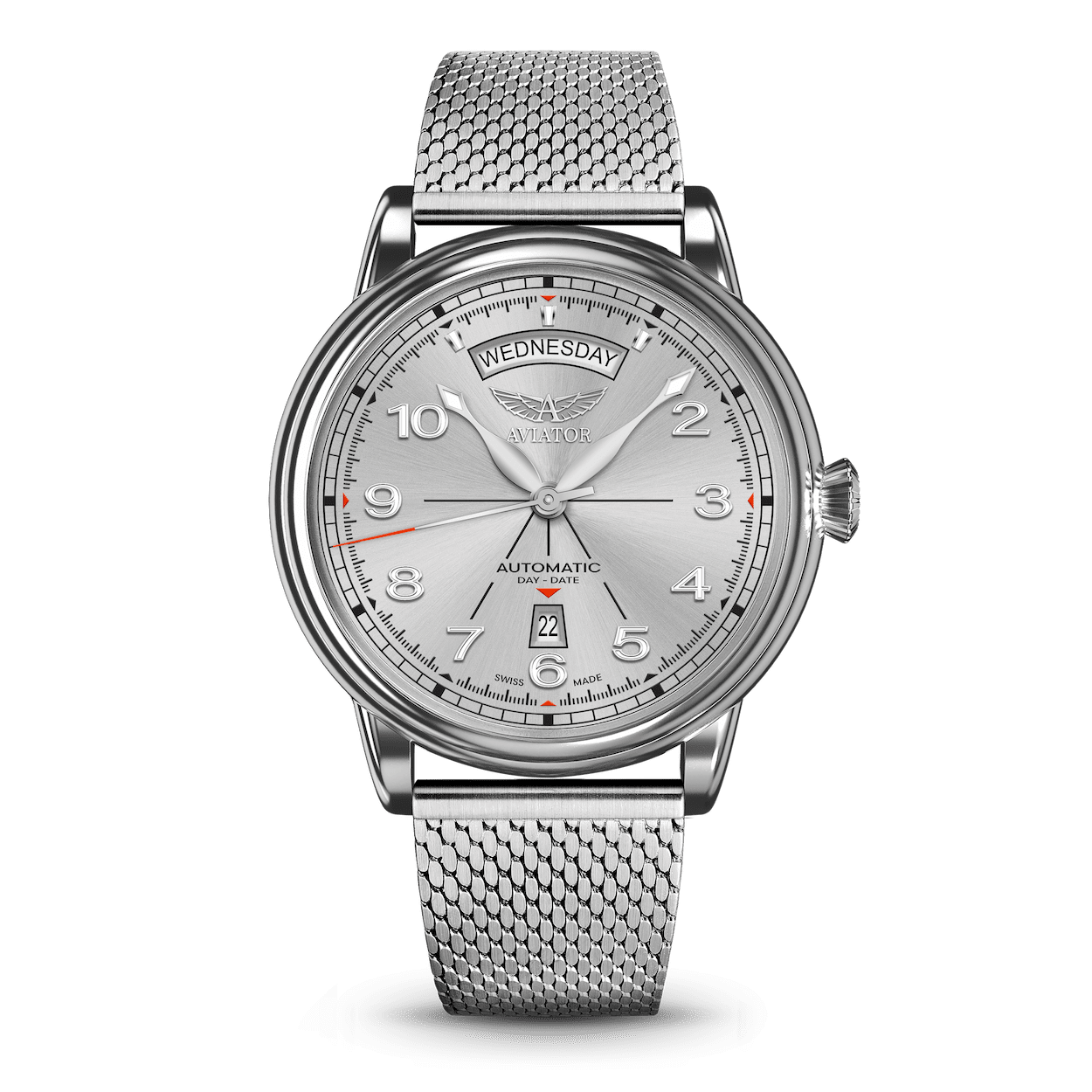 AVIATOR SWISS Douglas day-date 45 V.3.44.0.399.4 Watch