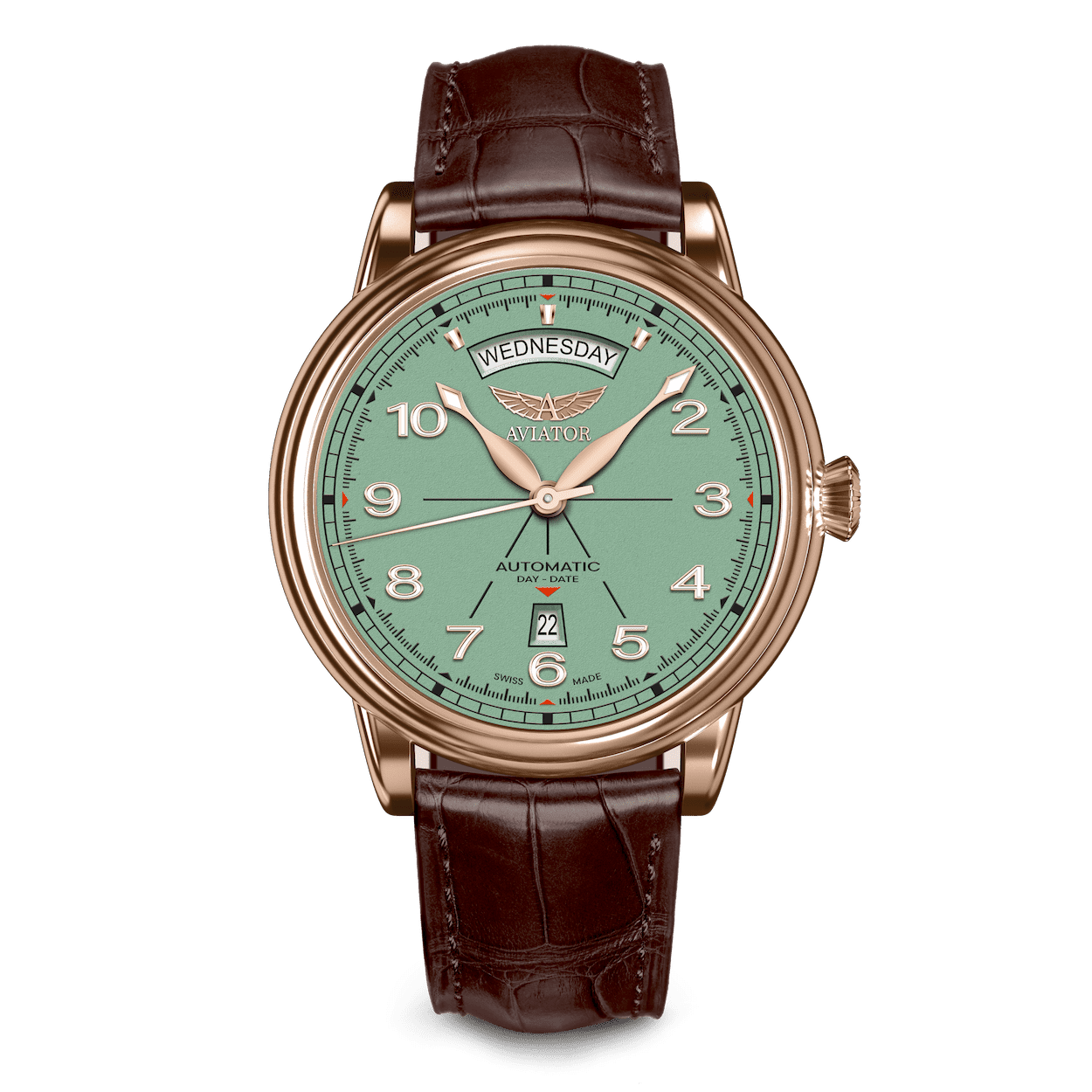 AVIATOR SWISS Douglas day-date 45 V.3.44.2.404.4 Watch