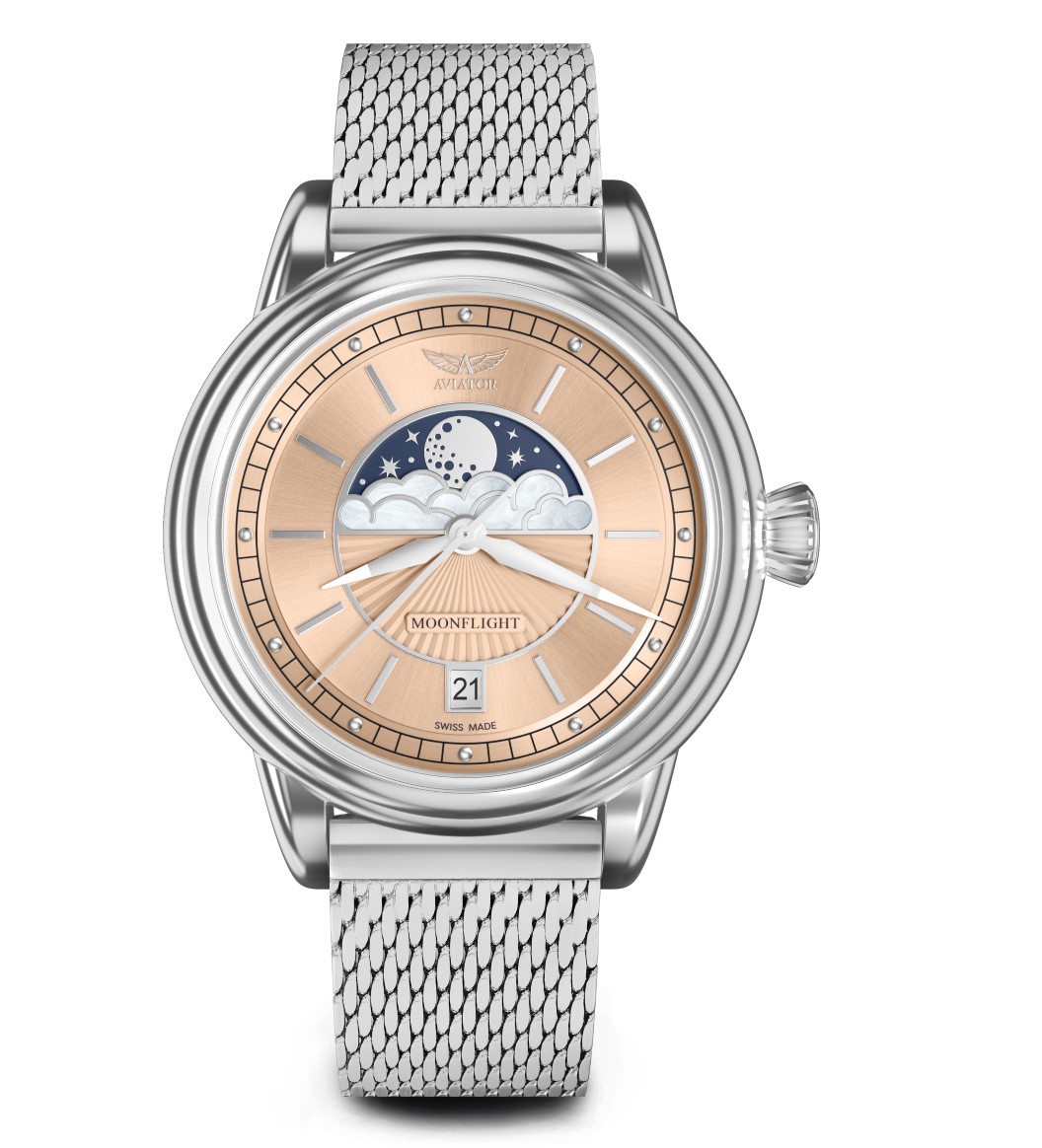 AVIATOR SWISS DOUGLAS MOONFLIGHT WATCH V.1.33.0.259.4
