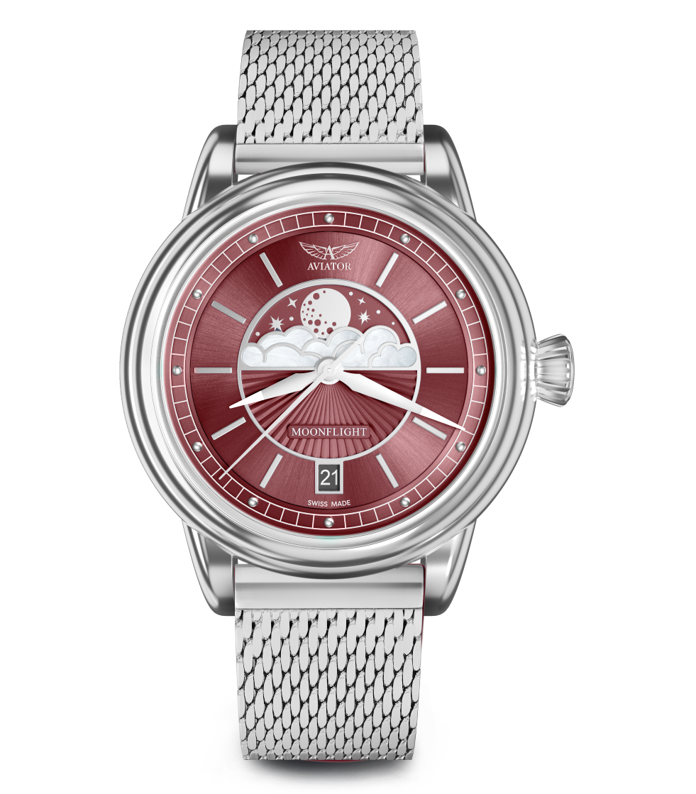 AVIATOR SWISS DOUGLAS MOONFLIGHT WATCH V.1.33.0.264.4