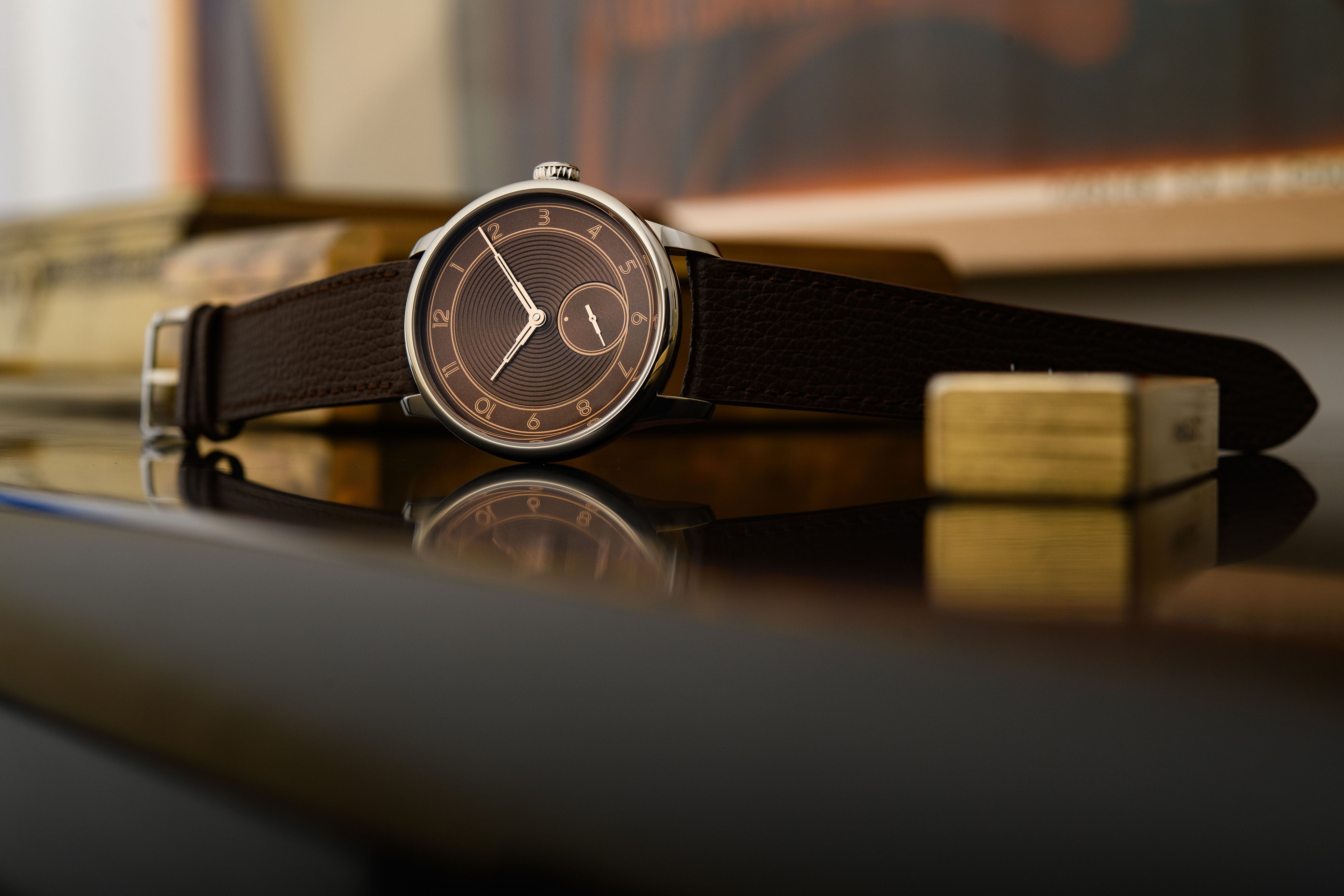 Hodinky La Petite Seconde Metropolis Louis Erard x Horophile Tobacco