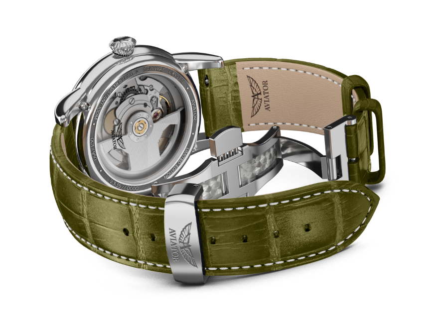 AVIATOR SWISS Douglas day-date 41 watch V.3.35.0.278.4