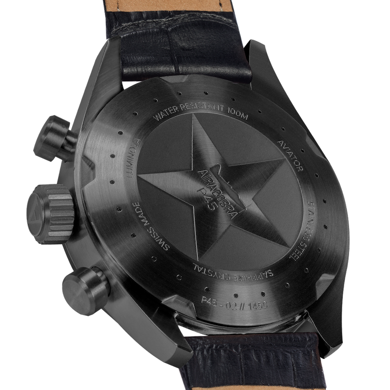 Hodinky AVIATOR SWISS AIRACOBRA P45 CHRONO V.2.25.5.169.4
