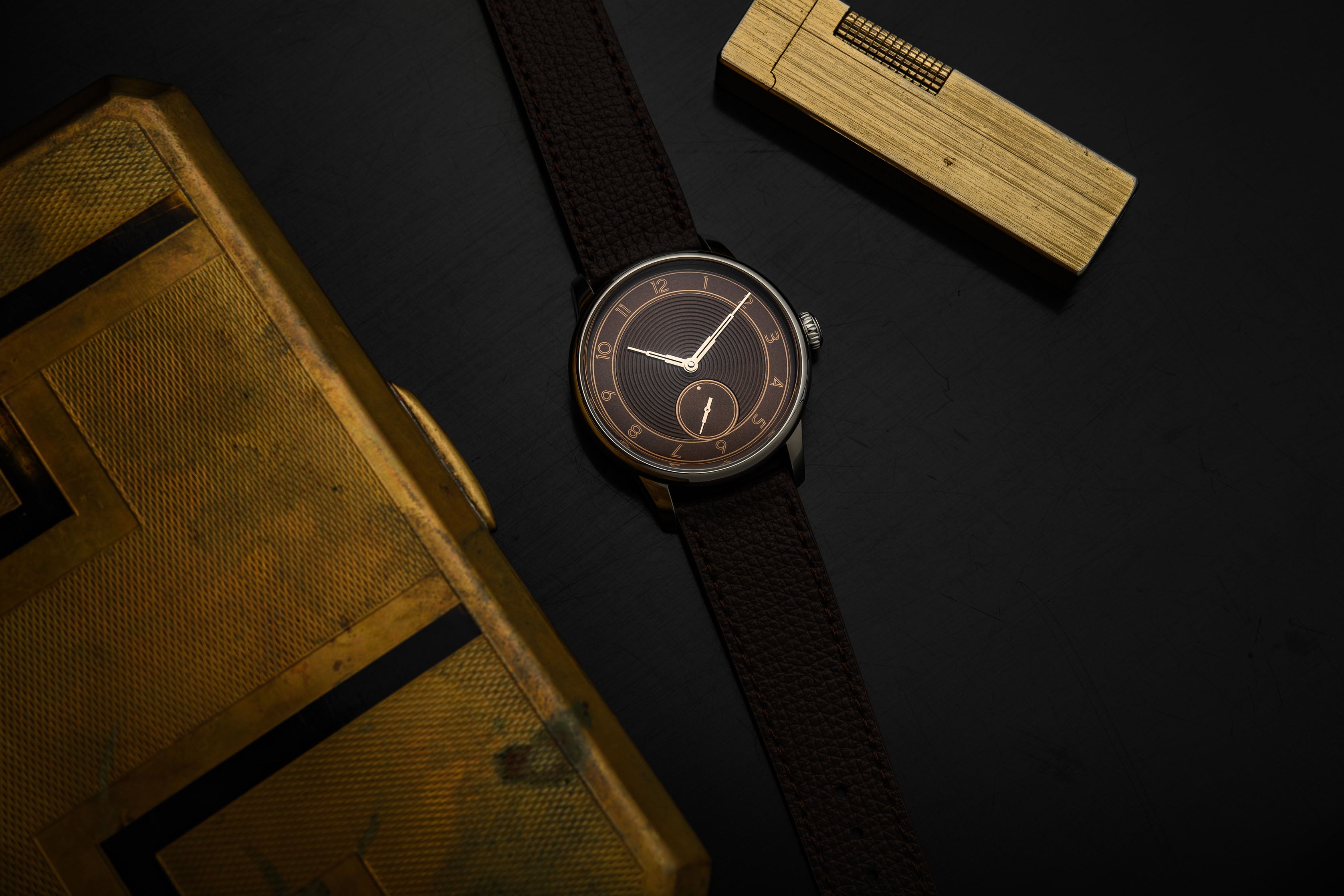 Hodinky La Petite Seconde Metropolis Louis Erard x Horophile Tobacco